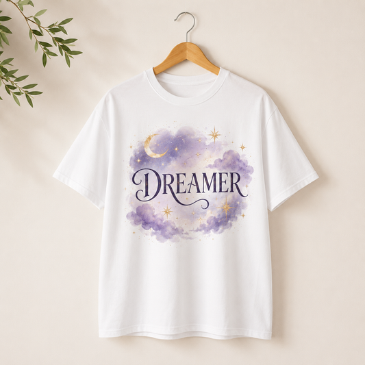 Dreamer Starry Sky Celestial Graphic Tee