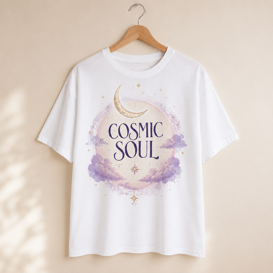 Cosmic Soul Celestial Graphic T-Shirt