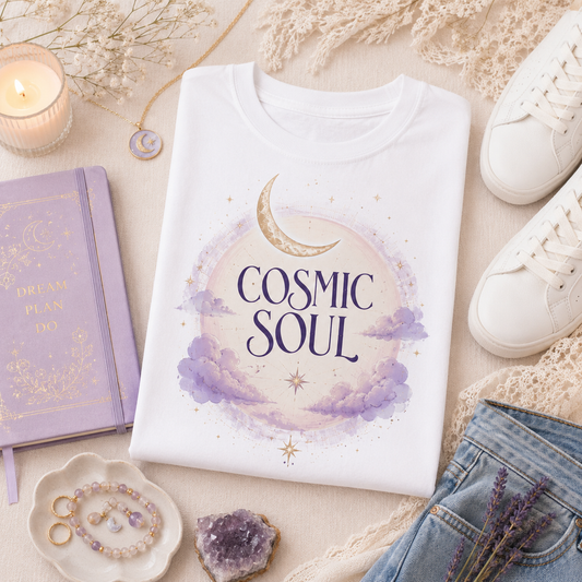 Cosmic Soul Celestial Graphic T-Shirt